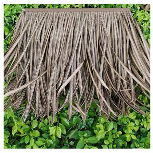 YYXDMFY Man-Made Thatch Plastic Simulation thatch Straw Artificial Fake Straw Decoration PVC Scenic Garden Pavilion Wooden House roof bar Pavilion Fake thatch (Color : Color2, Size : 25pcs)