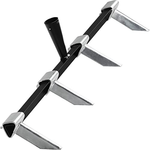 KADAX Rillenzieher mit Stahlklingen, Reihenzieher, Furchenzieher, Markierungs-rechen für Gemüsebeete, Saatgut, Gartengeräte für gerade Pflanzreihen (Breite 50cm)