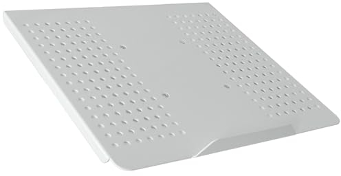 Drall Soporte Adaptador Estante para portátil Netbook Tablet PC - fijación a la Pared Estante Placa adaptadora VESA 100 Blanco Modelo: APWA