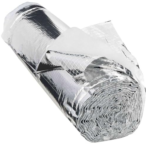 WERKA PRO Isolation 3 Couches Porte de Garage - Isolation Thermique et Acoustique - Ø 7,60 x 0,75 m - Épaisseur +/- 5 mm - Kit Complet avec Rouleau Adhésif