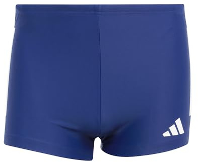 Adidas Herren 3 Stripes Swim Boxers, Dark Blue/White, L-XL