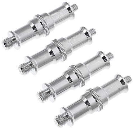 jojofuny 4 Pièces Adaptateur 1/4 vers 3/8 à Vis Filetée Acier Inoxydable pour Griffe Flash Vis De Fixation