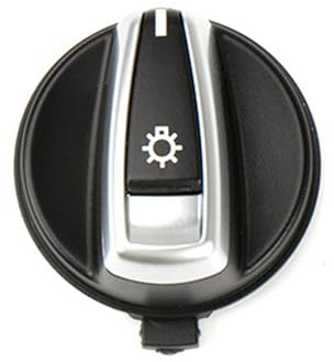 Auto console anteriore lampada interruttore manopola pulsante coperchio per BMW 1 3 serie X1 320I per BMW E90 E91 E92 E93 E84 E82 E87 E88 (Nero)