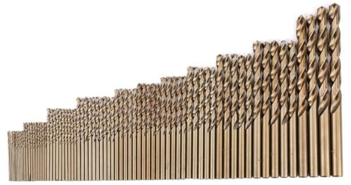 YUMILI Set di 74 punte per trapano M35, punte elicoidali HSS, punte per cobalto, set di punte da 1 a 8 mm con 5% cobalto, punta precisa a 135° per legno, metallo, rame, plastica, alluminio, plastica