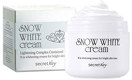 [SECRET KEY] Snow White Cream 1.76 fl. oz. - All in One Brightening Tone up Base Cream, Natural Skin Radiance and Brightness