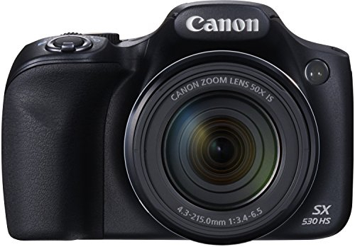 Canon Powershot SX530 HS Appareil Photo numérique Compact Ecran LCD 3,4'' (8,64 cm) 16 Mpix Zoom Optique 50x USB Wi-FI USB Noir