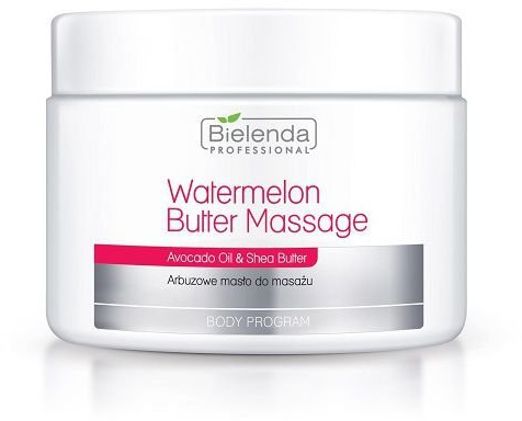 Bielenda Professional Watermelon Body Butter Massage with Avocado Oil & Shea Butter | Arbuzowe Maslo Do Masazu Ciala 500ml Set with STAPIZ Hair Shampoo 15ml or Mask 10ml