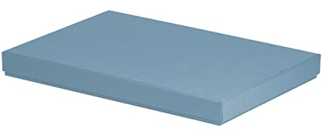 Rössler Papier 13521453150 - Boxline Kartonage rechteckig, passend für DIN A4, Denim, 1 Stück