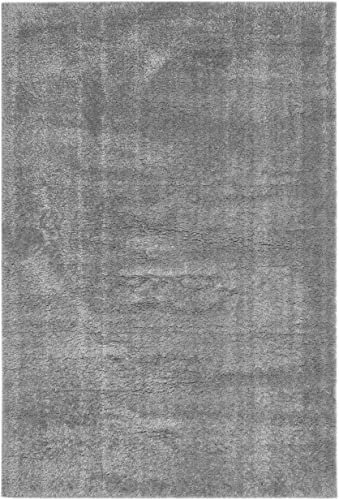 Luxor living Shaggy Teppich Gela moderner Hochflor unifarben grau 160 x 230 cm