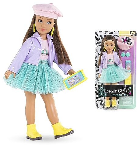 Corolle Girls - Coffret Luna Fashion Week Milan, poupée Mannequin, 4 Accessoires, 28cm, dès 4 Ans, 9000600170
