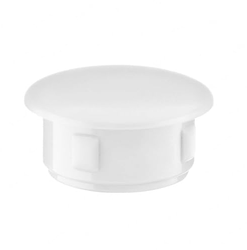 EMFA Abdeckkappen für 4 mm Bohrlöcher Weiß 20 Stück - Blindstopfen 4 mm, Abdeckstopfen mit 8 mm Kopfdurchmesser