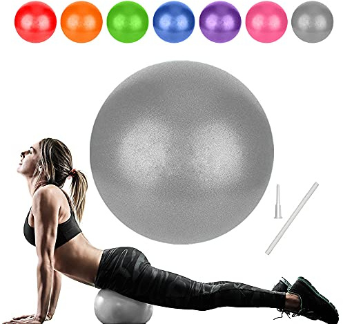 Goonidy Pelota Pilates Pequeña, 25cm Softball, Bola de Yoga, Gimnasia Ritmica Niña, Fitball Embarazada (Capacitación Básica & Fisioterapia & Mejorar Equilibrio)