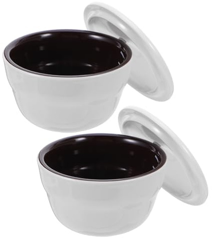 Alipis 1 set di ciotole piccole in ceramica: ciotola da dessert in porcellana - tazza da brodo per dessert, zuppe, salse, insalate, cereali - tazza graduata per caffè