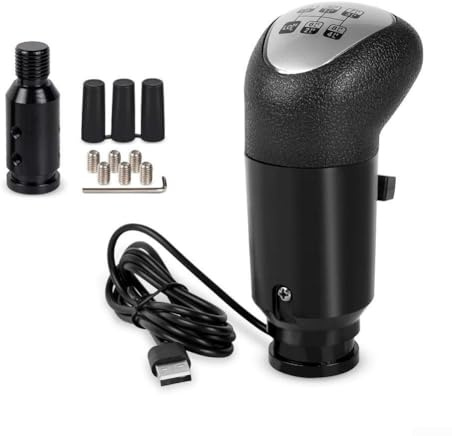 USB-växelspakssimulator för Logitech G29 G27 G25 H-krets, 18-växlad omkopplare tillbehör för ETS2 för ATS PC racingspel, för P-LUG och Play, svart