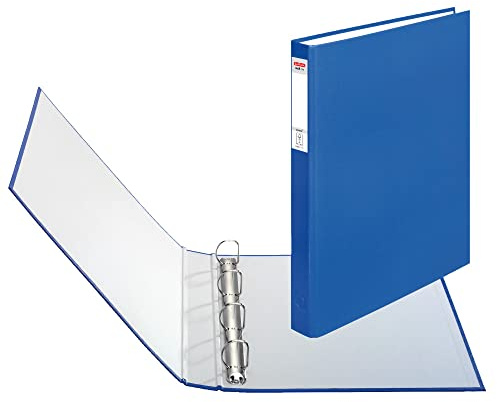 herlitz Ringbuch maX.file pRotect A4, 1 Stück, 4-Ring-Kombi-Mechanik, 25 mm Füllhöhe, Blau