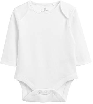 NEXT Nyfödda unisex Långärmade babybodys i basmodell 5-pack Vit 80-86
