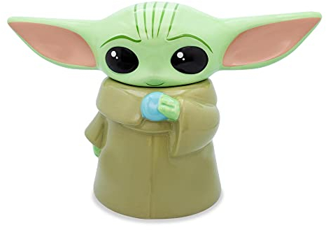 Star Wars: The Mandalorian Grogu Ceramic Cookie Jar Container | 13 Inches Tall