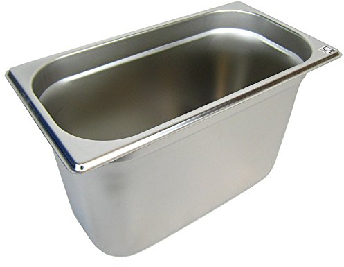 AcMax GN 1/3 Gastronorm - Recipiente gastronorm (acero inoxidable, 7,8 L, profundidad de 200 mm)