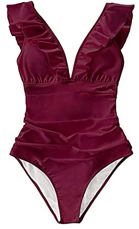 AMDOLE Deals of The Day String Badeanzug Damen Badeanzüge Für Damen Sexy String Badeanzug Damen Sexy Floating Anzug Sport Geschenke Lieferung Bis Morgen Badeanzug Damen Bauchweg Bikini Damen