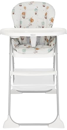 Graco SnackEase Trona de plegado rápido, reclinable, de los 6 meses a los 3 años aproximadamente (máximo 15 kg), estampado Up & Away