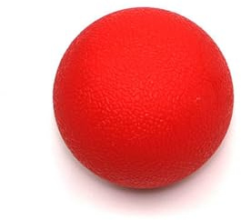 Palla da massaggio Lacrosse per rilassamento miofasciale, per spalle e collo, per agopressione, yoga, fascia, materiale TPE, rilassamento muscolare, massaggio palla da hockey (rosso)