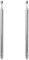 CWPFVQA Mât D'Antenne Télescopique 2 Pièces, Antenne Radio Portable, Antenne Autoradio, Antenne Radio TV, Antenne Radio FM, Antenne À Cardan