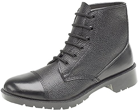 Grafters 6 Eye Cadet Boots- Ccf,Army Boots, Black