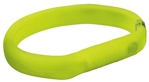 TRIXIE Leuchthalsband für Hunde L-XL grün – Leuchtendes Hundehalsband, ideal für Spaziergänge im Dunkeln – Aufladbar und individuell einstellbar - 12685