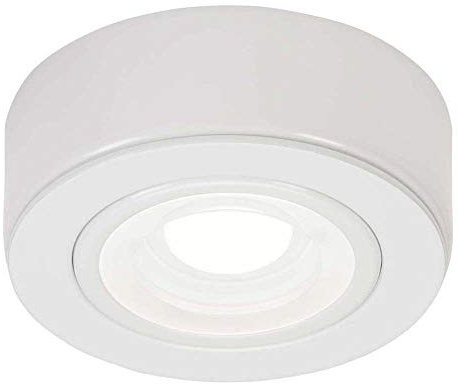 Knightsbridge 230V LED Under Cabinet Light -White 4000K,Cool White,73mm diameter