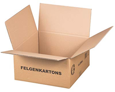 karton-billiger Felgenkartons Komplettradkartons für 15-22 Felgen - je 4 Stück (Felge 15 42x42x21,5cm)