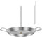 Vertical Meat Skewer Stainless Steel BBQ Vertical Skewer Grill with 3 Replacement Spikes Barbecue Verticals Skewers Grill Rack Stand with Handle for Whole Chicken Fish Sausage Steak
