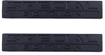 2 Pcs Special Edition Emblem Fit Für Auto Hinten Kofferraum Auto Aufkleber Seite Aufkleber (Schwarz)