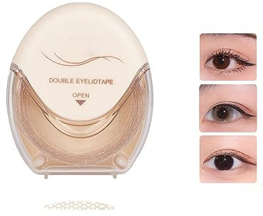 Glue-Free Invisible Double Eyelid Sticker, Waterproof Invisible Double Eyelid Tape, Invisible Eye-Lifting by Sticked for Hooded Lids, Droopy Eyes (M Olive Type)