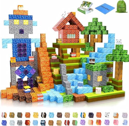 Magnetic Blocks for Kids – 150PCS Creative Magnetic Building Blocks for Learning & Fun | Colorful Kid Magnets & Educational Magnetics Toys for Toddlers 3+