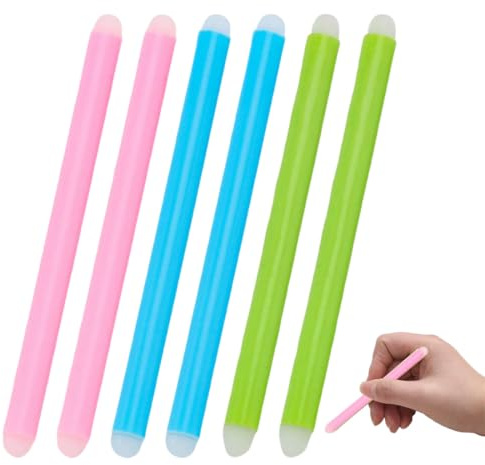HABNI 6 Piezas Gomas de Borrador, Borrador de Gel Borrable en Forma de Palo, para Borrar Tinta Térmica