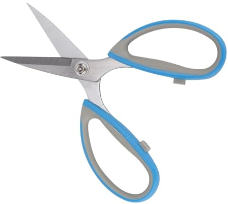 Qcwwy Tijeras de Costura Profesionales de Acero Inoxidable de 7,5 Pulgadas, Tijeras de Bordado de Sastrería Ergonómicas con Agarre Cómodo para Uso Doméstico