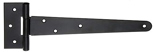 Alberts 306960 Kreuzgehänge | schwarzer Tauchlack | Band 248 x 46 mm | Scharnier 90 x 40 mm