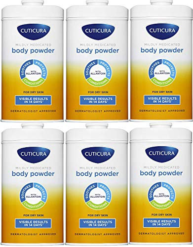 6 x Cuticura Mildly Medicated Talcum Powder 150g