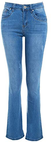 SS7 Womens Slim Fit Jean Flare Flared Denim Bootcut Jeans Size 10 12 14 6 8 New
