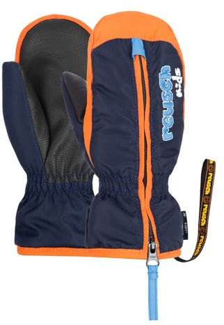 Reusch Guantes de bebé Ben Mittelen, Dress Blue/Orange Popsicle V, 4685408