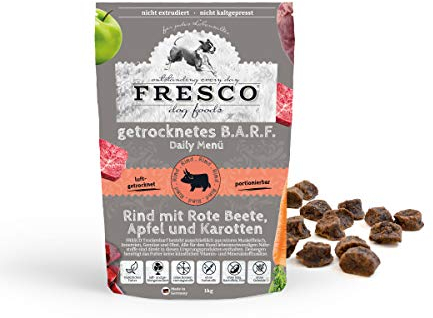 FRESCO Dog Trockenbarf I Daily Menü Rind mit Rote Bete, Apfel und Karotten I 1 kg