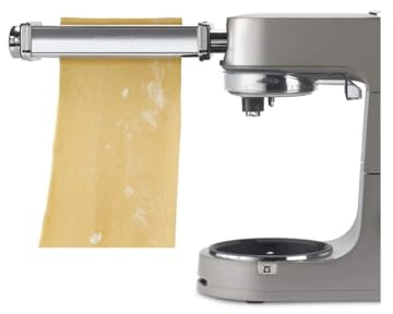 Kenwood KAX99.A0ME Accessorio Sfogliatrice XL, Sfoglia di Pasta Larga fino a 22 cm, Accessorio per Impastatrice Planetaria, MADE IN ITALY, Acciaio Inossidabile, Argento, 32 x 8.65 x 5.4 cm