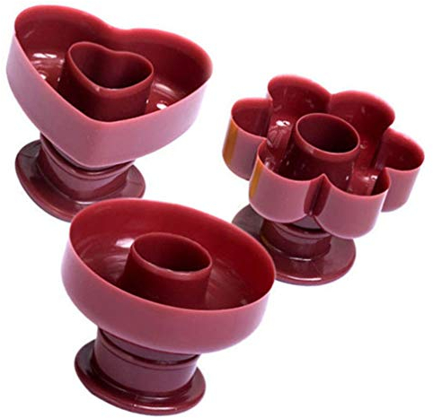 Hemoton Molde de Rosquilla de Plástico 3 Piezas Molde de Pastel de Rosquilla Molde Cortador de Pan Moldes para Rosquillas para Hornear