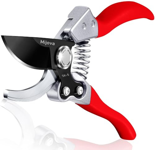 Cesoie, cesoie da potatura per giardinaggio Heavy Duty con lame in acciaio inossidabile a prova di ruggine, migliori potatori a mano cesoie da giardino strumenti ergonomici da giardinaggio (MJ001)