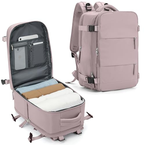SZLX Handgepäck Rucksack 40x20x25 für Ryanair Reiserucksack Flugzeug Unter Sitzplatz Tasche Easyjet Handgepäck 45x36x20 Laptop Rucksack mit Schuhfach für Herren Damen Schulrucksack Jungen Teenager