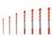 5/7/10 piezas 3/4/5/6/8/10/12mm Taladro triangular multifunción for taladrar en vidrio y madera. Brocas for azulejos, brocas for mármol(3-4-5-6-8-10-12mm)