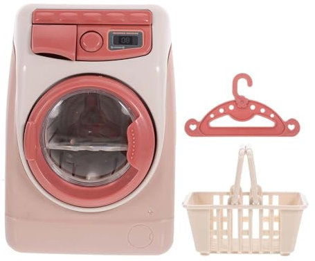 JOINPAYA Rollenspiel Spielzeug Waschmaschine Set: Mini Kinder waschmaschinen haushaltsgerät kleines Spielhaus Spielen Plastik Vortäuschen Puppenhaus Möbel für Geburtstagsgeschenke Jungen Mädchen