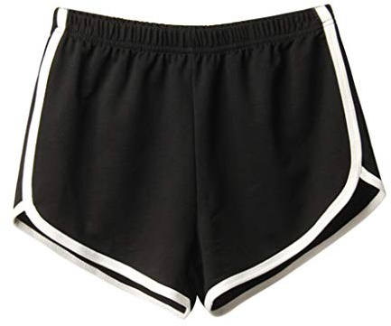 Womens Girls Shorts White Side Stripe Workout Yoga Sports Casual Dance Gym Ladies Activewear Shorts