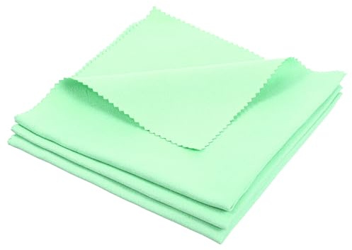 3 panni in microfibra per la pulizia di occhiali, panni in microfibra per la pulizia dello schermo del computer, panno universale morbido di alta qualità per occhiali, lenti, schermi e altro (30 x 30