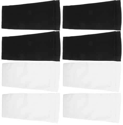 Yardwe 4 Pares Mangas de Espinilleras de Fútbol Dobles para Adultos y Jóvenes Suaves y Transpirables Cubre Espinillas Ergonómico para Protección Deportiva y Entrenamiento